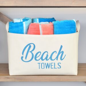 Beach Towel Basket Ideas
