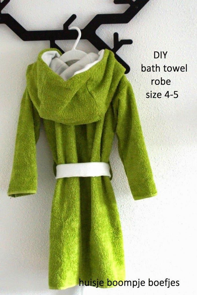 Bath Towel Robe Tutorial 1105