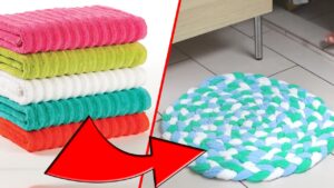 How To Make A Bath Mat Out Of Old Towels