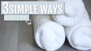 How To Roll Large Bath Towels