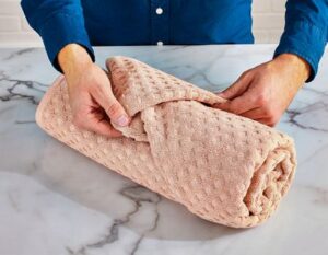 How to Fold Bath Towels in a Roll