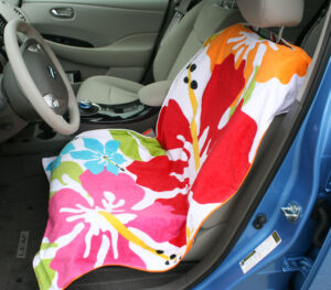 How to Make a Beach Towel Car Seat Cover