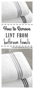 How to Remove Lint from New Bath Towels