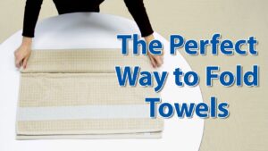 How to Roll Bath Towels to Save Space
