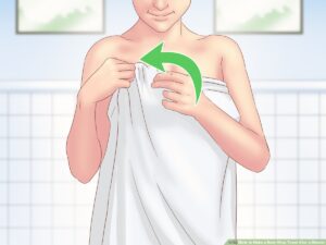 How to Wrap a Bath Towel around Your Body