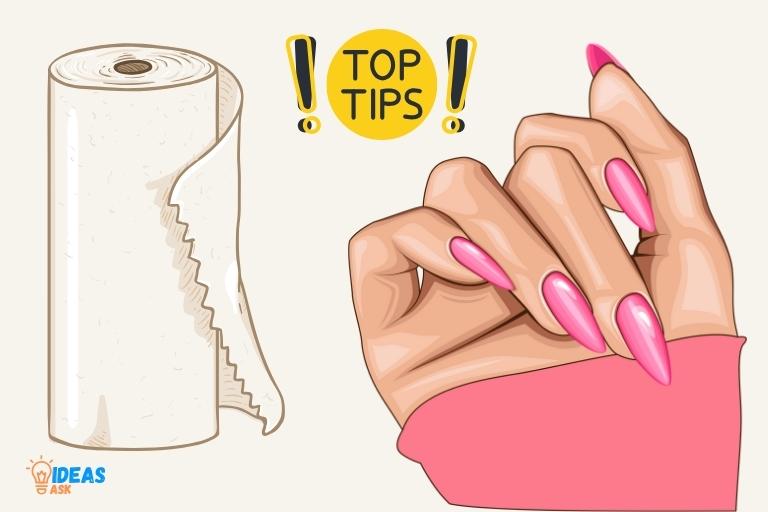 paper towel nail tips