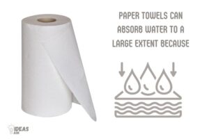 paper towels can absorb water to a large extent because