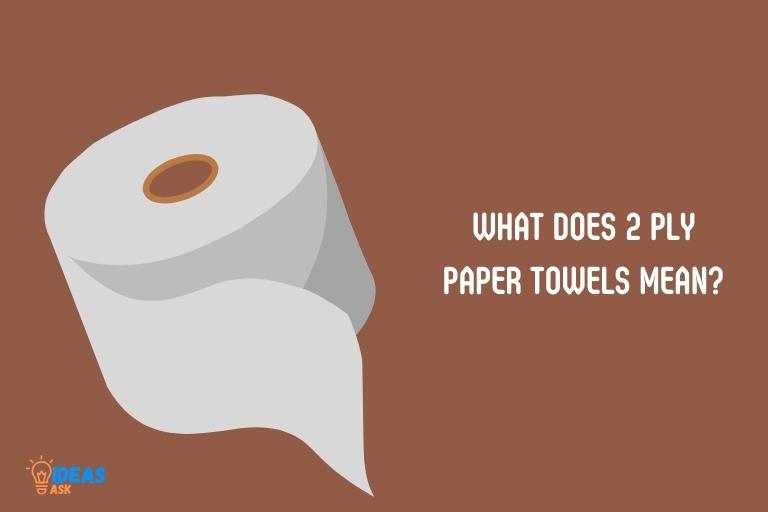 what does ply paper towels mean