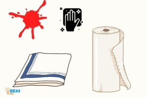 When Cleaning Up Blood Use Cloth Or Paper Towels!