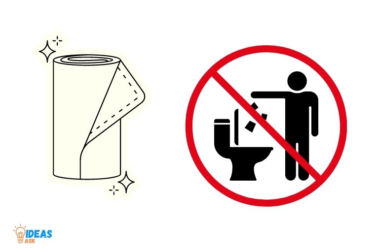 do not flush paper towels
