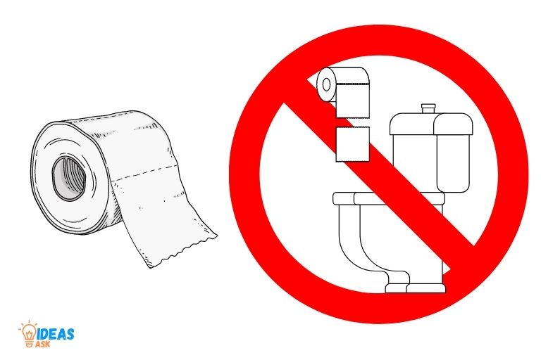 do not throw paper towels in toilet