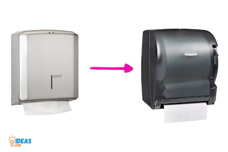 how to change paper towel dispenser