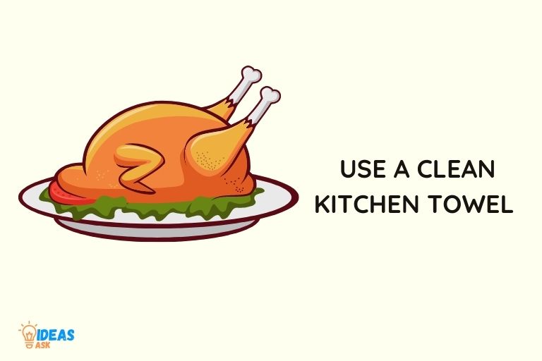 how to dry chicken without paper towels