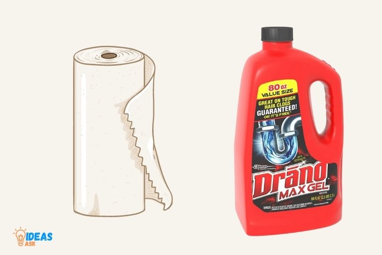 will drano dissolve paper towels