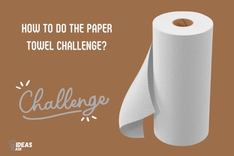 how to do the paper towel challenge