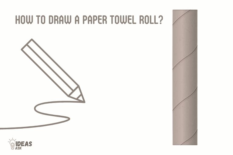 how to draw a paper towel roll