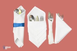 how to fold a paper towel to hold silverware