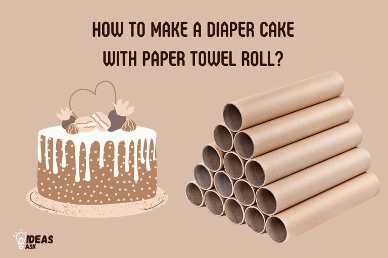how to make a diaper cake with paper towel roll