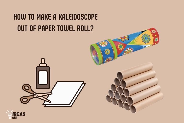 how to make a kaleidoscope out of paper towel roll