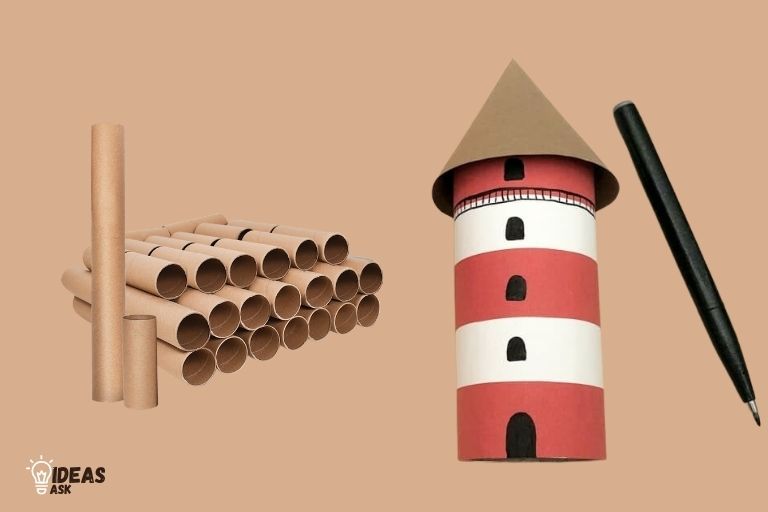 how to make a lighthouse out of paper towel rolls