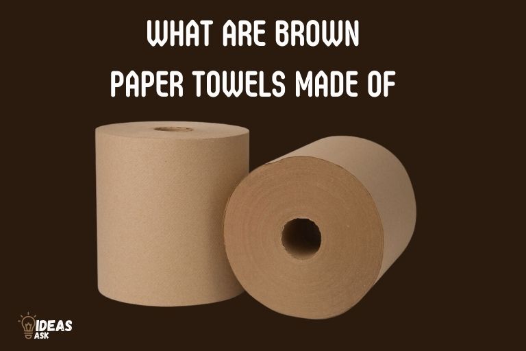 what are brown paper towels made of
