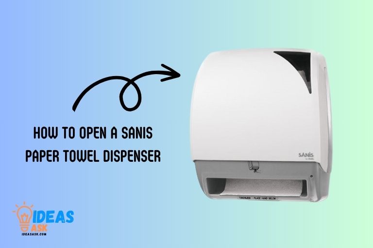 How to Open a Sanis Paper Towel Dispenser 1