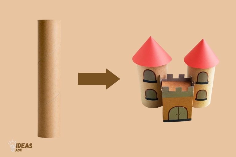 how to make a castle out of paper towel rolls