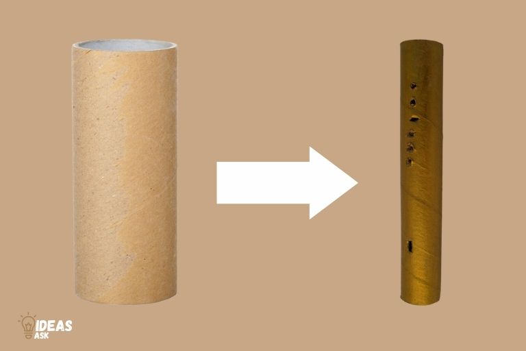 how to make a flute from a paper towel roll