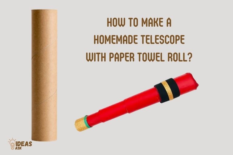 how to make a homemade telescope with paper towel roll