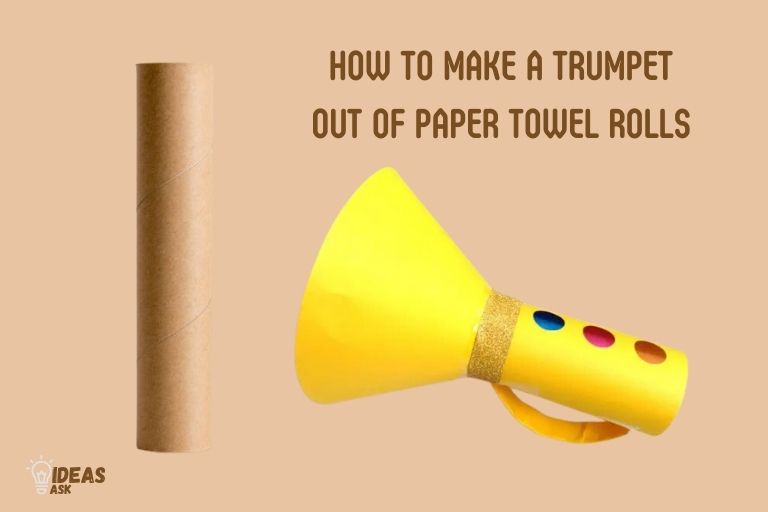how to make a trumpet out of paper towel rolls