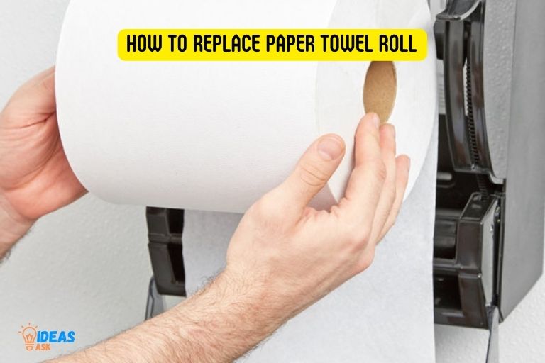 how to replace paper towel roll
