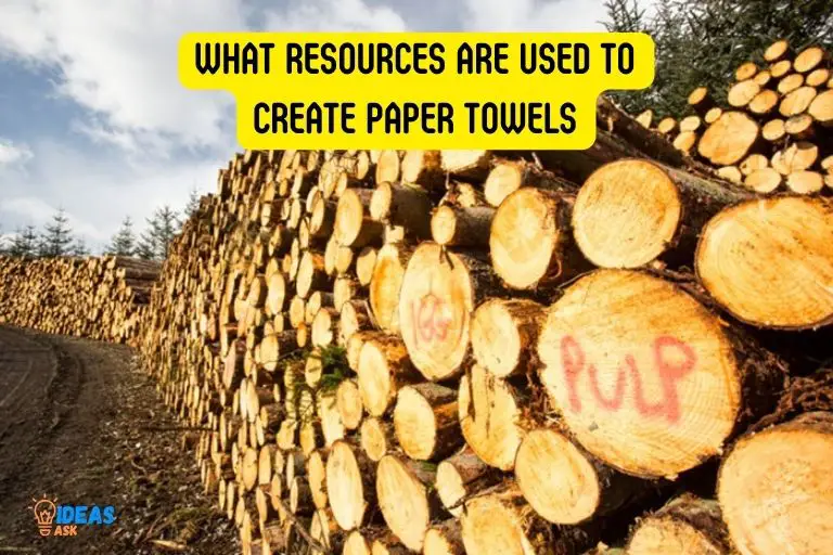 what resources are used to create paper towels