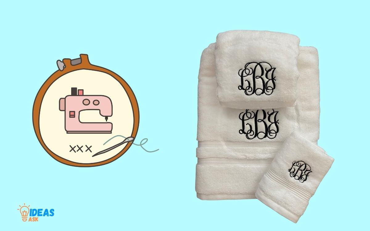How to Monogram Bath Towels