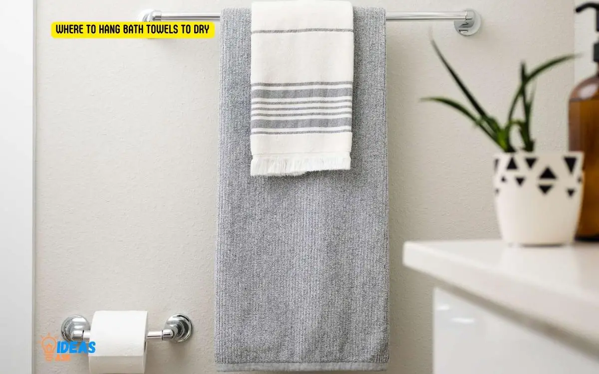 Where to Hang Bath Towels to Dry