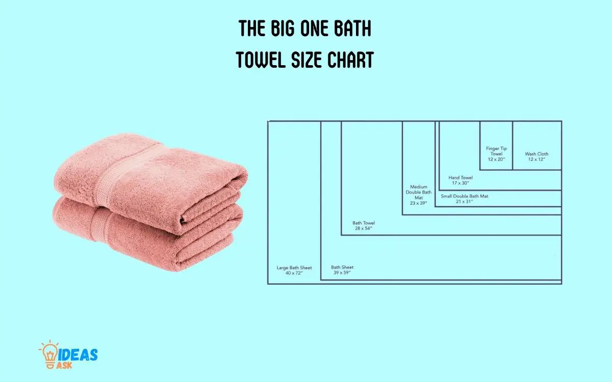 the Big One Bath Towel Size Chart