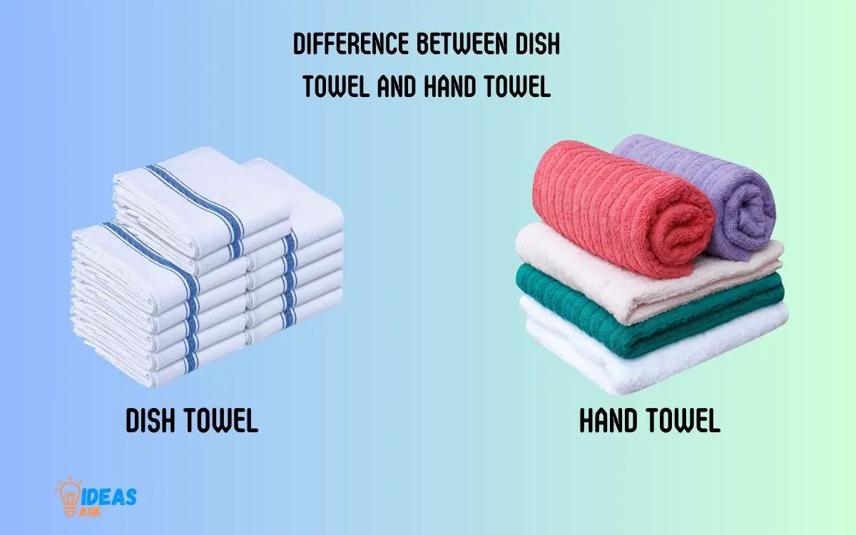 Difference Between Dish Towel and Hand Towel