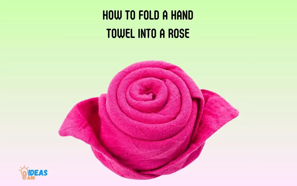 How to Fold a Hand Towel into a Rose