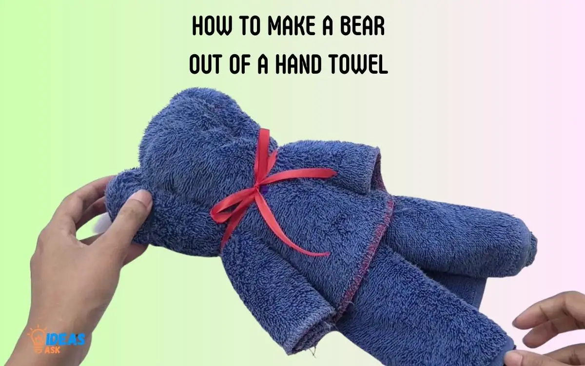 How to Make a Bear Out of a Hand Towel