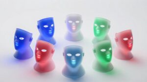 led mask with neck attachments