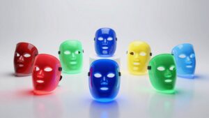 seven led masks with multiple wavelengths